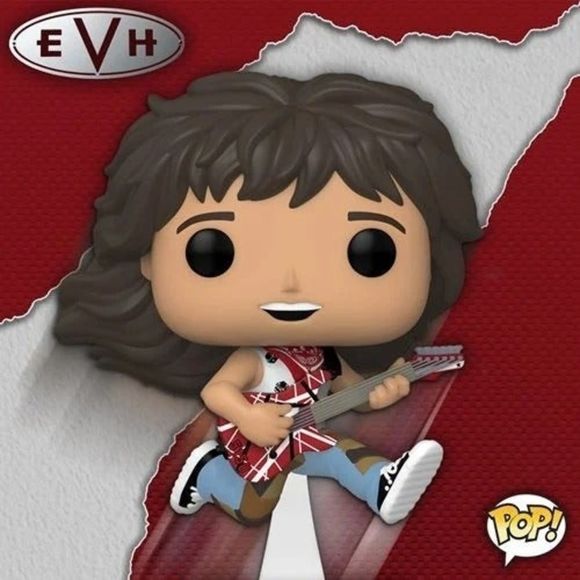Funko Pop! Eddie Van Halen with Guitar Pop! Rocks Vinyl Figure #258 MINT! - Picture 5 of 5
